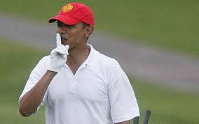 Obama Golfing