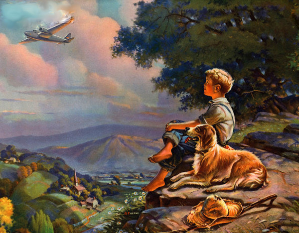 boyhood-days-boy-watching-airplane