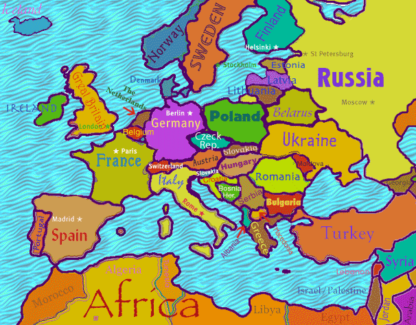europe map