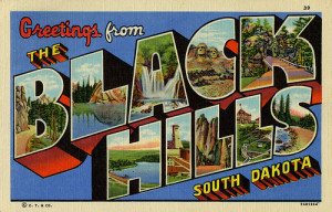 postcard black hills